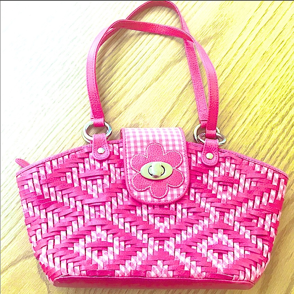 ISABELLA FIORE WHITE AND PINK HAND BAG 💖